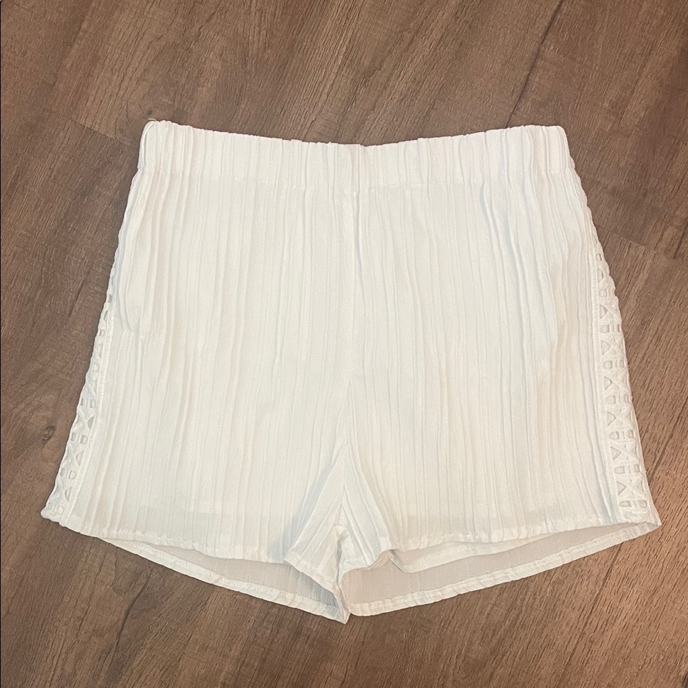 SHEIN High Waist White Women's Shorts